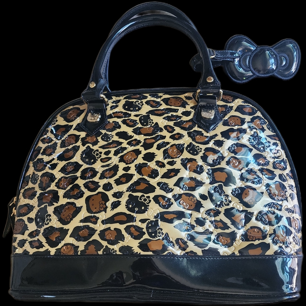 Rare Loungefly Hello Kitty Leopard Satchel Bag